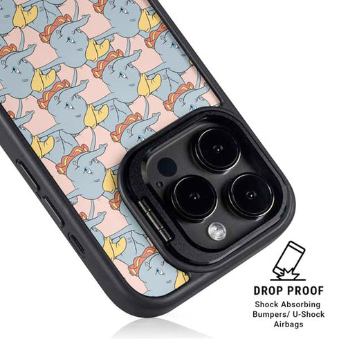 Disney Dumbo Face Pattern iPhone 16 Pro Kickstand Case